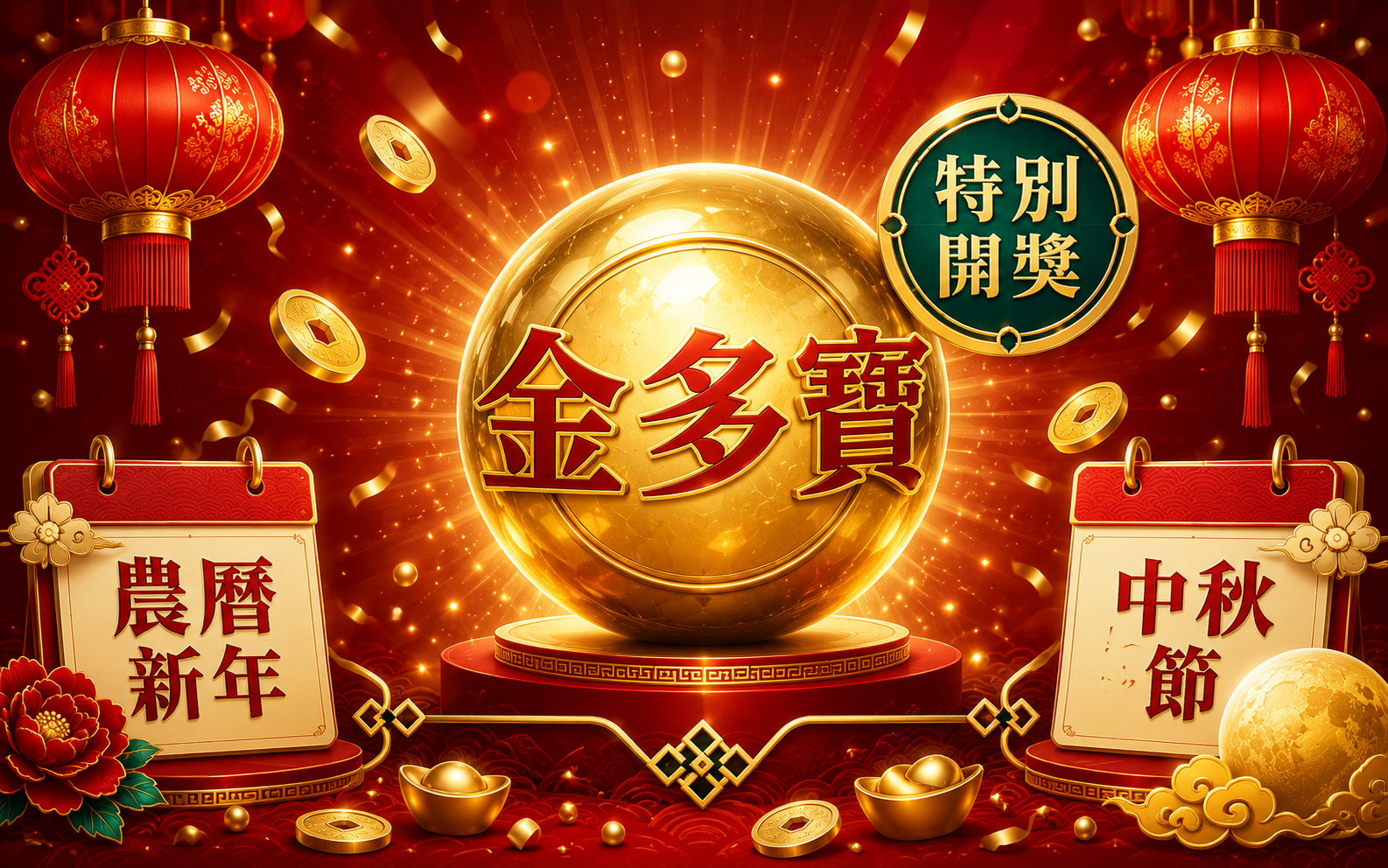 六合彩金多寶特別開獎農曆新年中秋節香港傳統