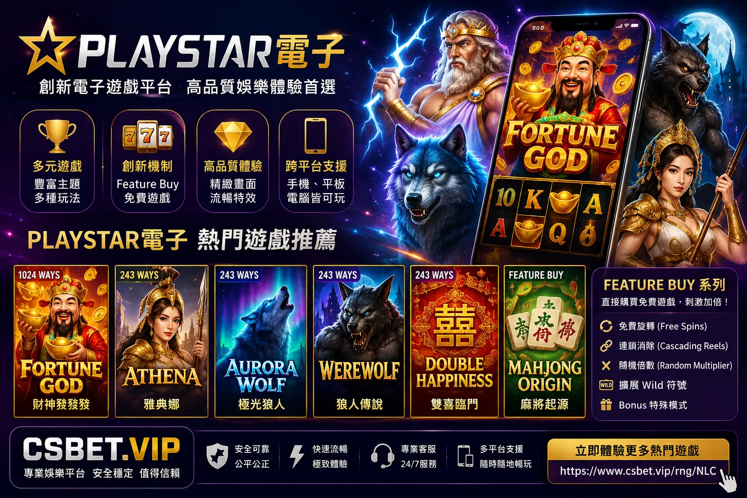 PLAYSTAR電子：創新線上電子遊戲平台完整介紹｜高品質娛樂體驗首選