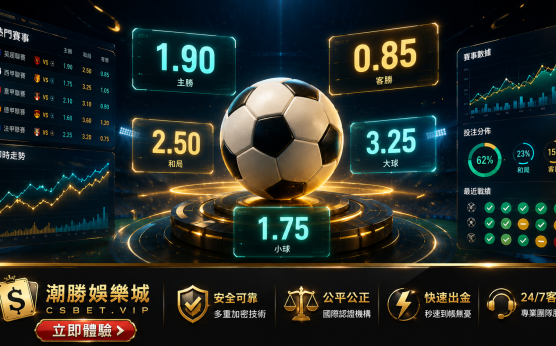 亞洲讓球盤同大小球賠率概念圖