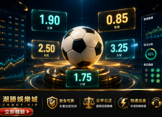 亞洲讓球盤同大小球賠率概念圖