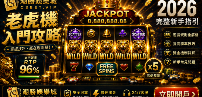 2026老虎機遊戲入門攻 略RTP玩法Wild Scatter Free Spins Jackpot完整介紹CSBet