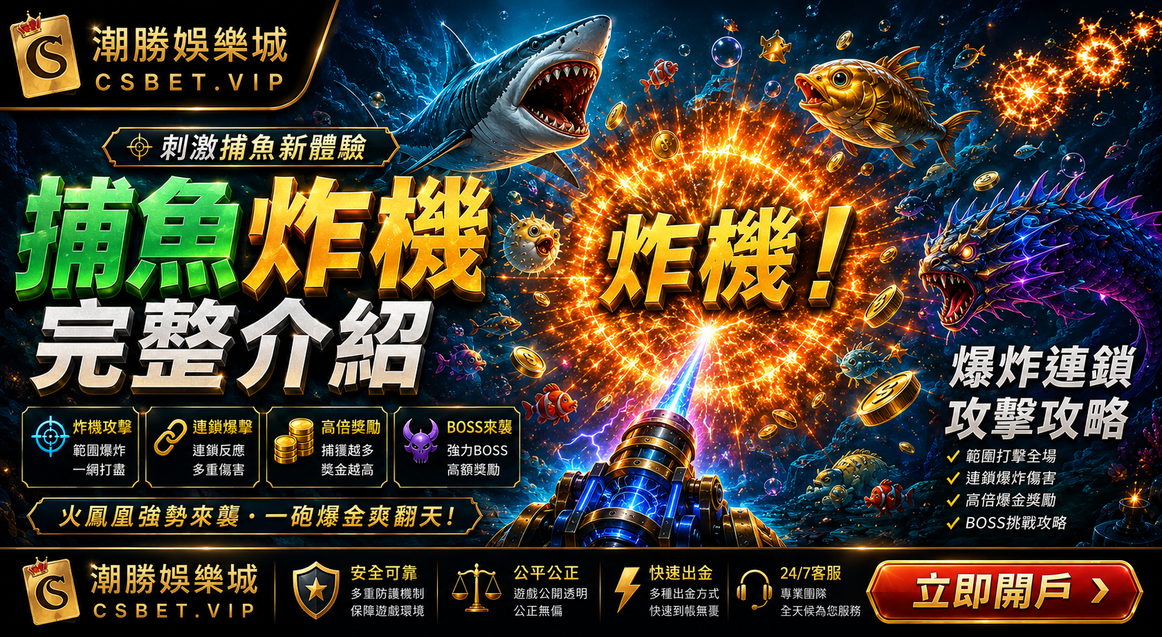 捕魚炸機完整介紹｜玩法特色、遊戲技巧與線上捕魚體驗指南